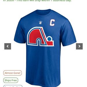 Men's QuebecNordiques Peter Forsberg FanaticsBlue Authentic Stack Retired Player